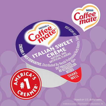 Coffee-mate Coffee Creamer, Italian Sweet Creme Liquid Singles (Pack of 180) by Coffee-mate