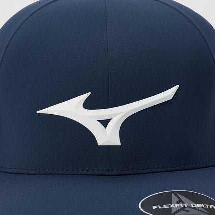Mizuno Women's Tour Delta Fitted Hat, Navy, X-Large