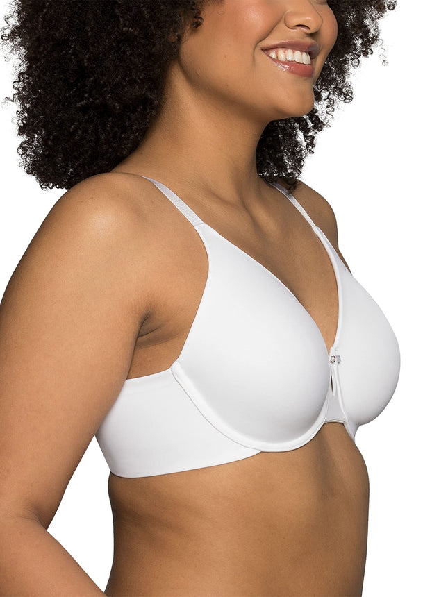 Soutiens-gorge sans doublure avec armatures Vanity Fair pour femme (34C-44DDD), lissant - Blanc, 38D