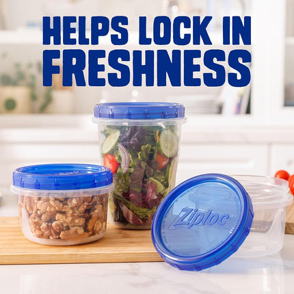 Ziploc Twist N Loc Container, Small, 9 Count