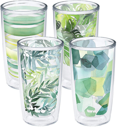 Tervis Yao Cheng Green Crystal Made in USA Double 