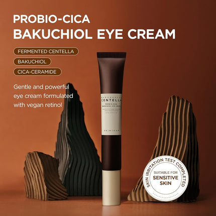 SKIN1004 Centella Probio-Cica Bakuchiol Eye Cream Twin Pack, (20ml*2), Korean Under Eye Cream with Bakuchiol & Centella, Hydrating Eye Treatment for Fine Lines & Eye Area Care, Retinol Alternative, Korean Skincare