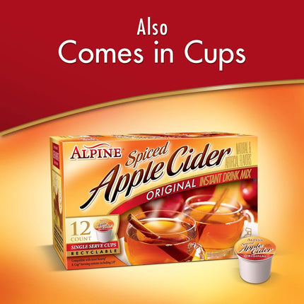 Alpine Spiced Cider Apple Flavor Drink Mix, 10-Count (Pack of 12)