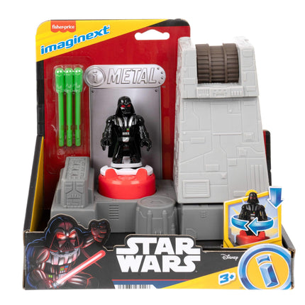 Fisher-Price Imaginext STAR WARS Toys Death Star Turret Cannon with Darth Vader Metal Character Key for Kids Ages 3+ Years, JCY30
