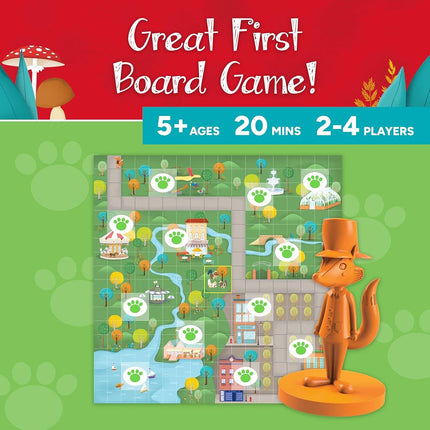Gamewright | Outfoxed! Game | Board Game | Ages 5+ | 2-4 Players | 20 Minutes Playing Time