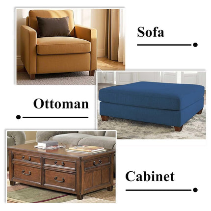 Wood Furniture Legs 3 inch Sofa Legs Pack of 4 Square Couch Legs Brown Mid-Century Modern Replacement Legs for Armchair Recliner Coffee Table Dresser
