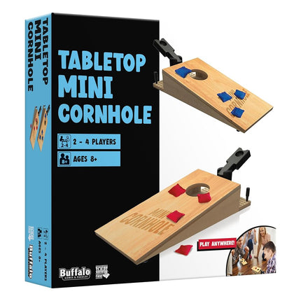 Buffalo Games - Tabletop Mini Cornhole - Dexterity Skill Game - Toss Across - Competative Two Player - On The Go Game - Ages 8 and Up