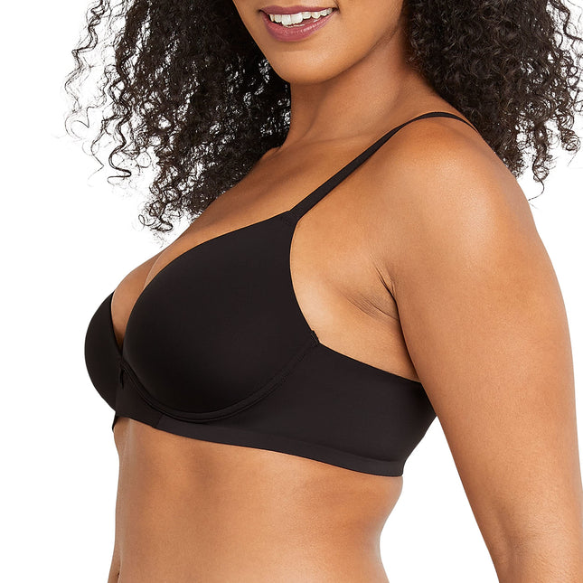 Maidenform Women's One Fab Fit Wireless Demi Bra DM2301, Noir, 40DD
