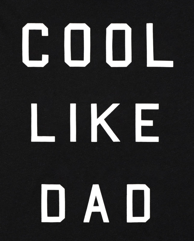 The Children's Place Unisex Baby Toddler Short Sleeve T-Shirt Black, Cool Like Dad Single, 5 Years
