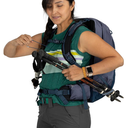 Osprey Women's Tempest 22 Lightweight Hiking Backpack, Anchor Blue/Atlas, One Size