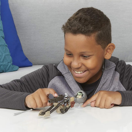Star Wars Mission Fleet Expedition Class The Mandalorian The Child Battle for the Bounty 6-cm-Scale Figures and Vehicle, Children Aged 4 and Up