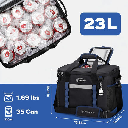 Maelstrom Soft Cooler Bag, 35 Can Beach Cooler with Flip-top Access