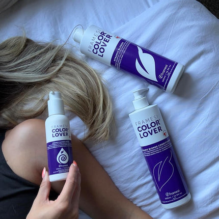 Framesi Color Lover Dynamic Blonde Violet Shampoo - 16.9 Ounce, Purple Shampoo, Blonde Hair Shampoo, Powerful Toning Shampoo, Vegan, Gluten Free, Cruelty Free