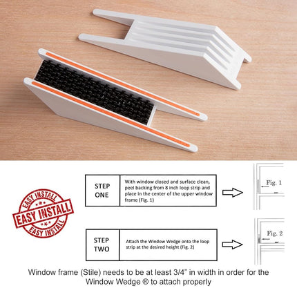 Window Wedge, Window Stopper to Baby Proof and Child Proof Providing Safety for Baby, Window Security and Overall Better Home Security (2 Total, 1 Two Pack)