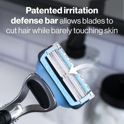 Gillette SkinGuard Men's Razor With Handle + 4 Blade Refills