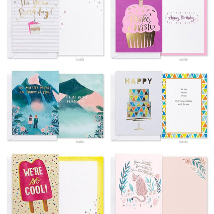UK Greetings Multipack of 40 All Occasion Cards for Him/Her/Friend - Cheerful Designs with Keepsake Box