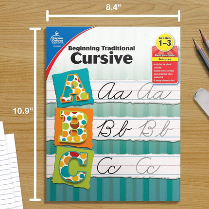 Beginning Traditional Cursive, Grades 1 - 3 [Paperback] Carson Dellosa Education
