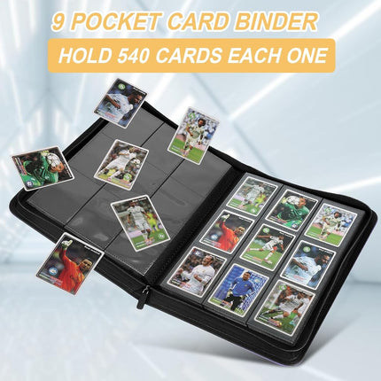 Foalgo Trading Card Binder, Card Collection Binder Album Folder with 720 Side Loading Pockets, 9 Pocket Trading Card Album Folder for TGC,MTG, Baseball Cards, Yugioh