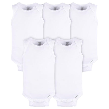 Gerber Unisex Baby Multi-pack Sleeveless Onesies B