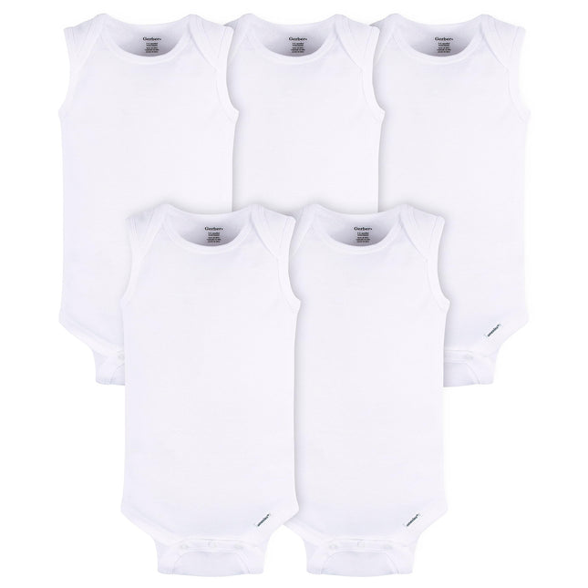 Gerber baby-girls Multi-pack Sleeveless Onesies Bo