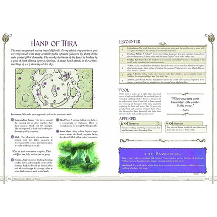 The Dark Crystal Adventure Game - RPG Hardcover Book, 290+ Full Color Pages, River Horse Role Playing Game , Purple