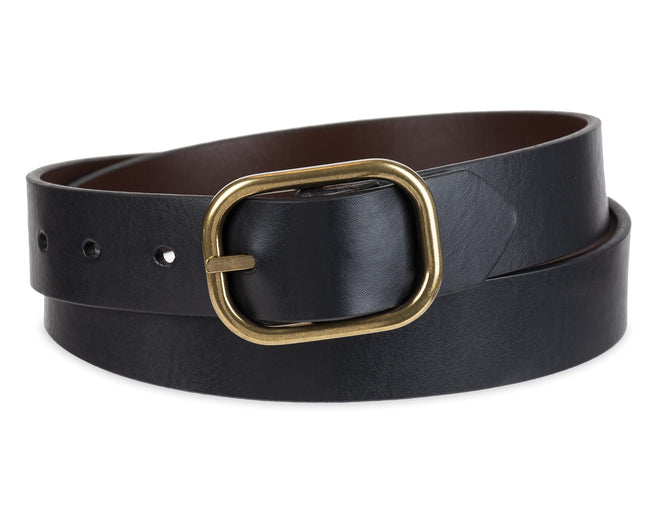 Ceinture réversible Dickies pour femme, marron/noir, moyenne