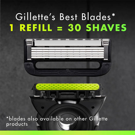 Gillette Labs Mens Razor Blade Refills Compatible with Gillette Labs Razors - 4 Cartridges With Exfoliating Bar