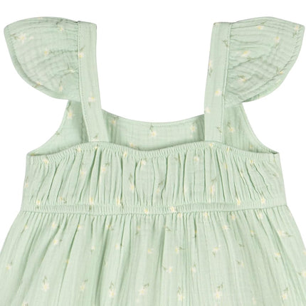 Gerber Girls' Toddler Sleeveless Gauze Dress, Pick a Daisy, 2T