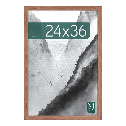 MCS Museum Poster Frame 24x36 Medium Oak Woodgrain