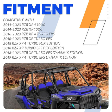 ECOTRIC Spare Tire Carrier Rack Mount Heavy Duty Fits 2014-2018 Polaris RZR XP 1000 XP Turbo XP 4 1000