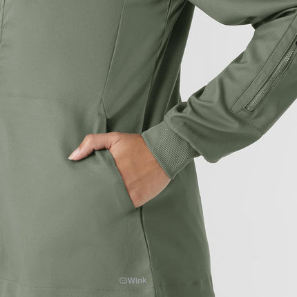 WonderWink womens Jacket, Sage, Large