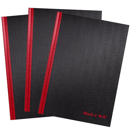 Black n' Red Notebooks, Business Journals, 3 Pack,