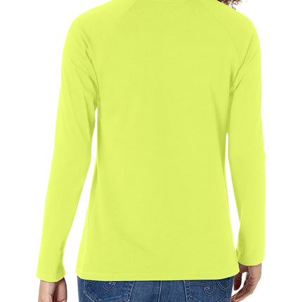Camiseta de rendimiento Dickies para mujer de manga larga con tecnología de refrigeración Temp-iq, amarillo brillante, XS