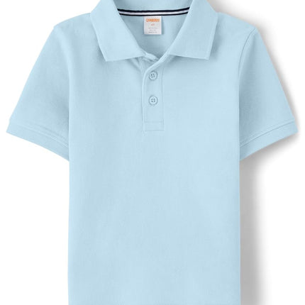Gymboree Boys and Toddler Short Sleeve Polo Shirt, Cloudless 3-Pack, 2T