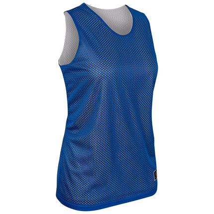 Maillot de basket réversible en polyester CHAMPRO, Femme 2TG, Bleu roi, Blanc