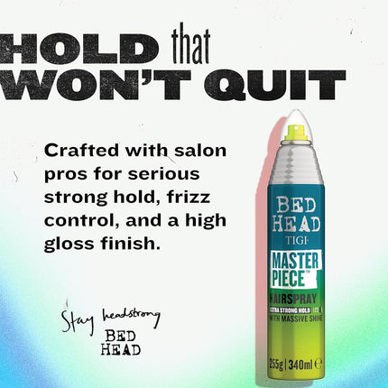 Bed Head Remix Master Piece Extra Strong Hold Hairspray by TIGI for Unisex - 10.3 oz Hair Spray