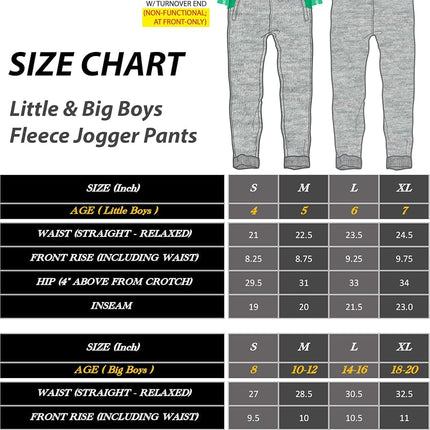 Southpole Boys' Active Basic Jogger Fleece Pants - Gris chiné moyen