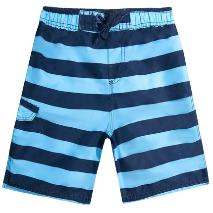 Kanu Surf Maillot de Bain Rayé Troy pour Petits Garçons, Marine/Bleu, 3T