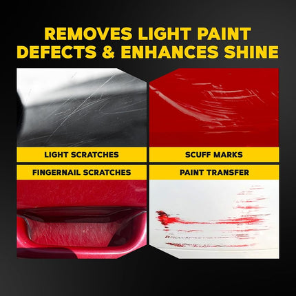 Meguiar’s Quik Scratch Eraser Kit, Car Scratch Remover That Removes Blemishes, Includes Meguiar’s ScratchX, Drill-Mounted Pad, Microfiber Towel