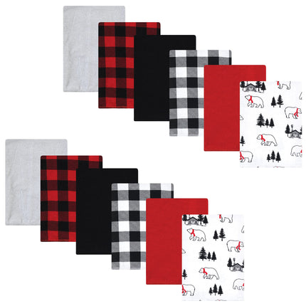Hudson Baby Unisex Baby Cotton Flannel Burp Cloths