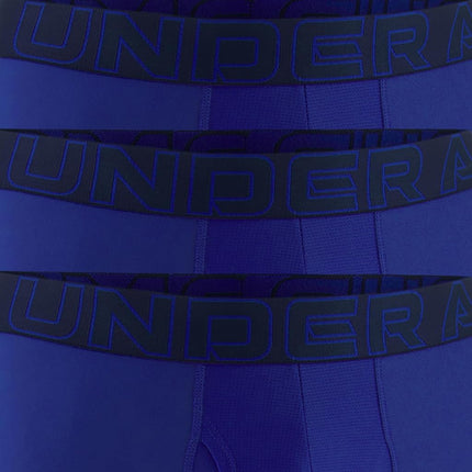 Under Armour mens Multi-pack Performance Tech Mesh Boxerjock Brief, 6" Inseam, All-day Comfort, Royal / Midnight Navy W/Royal, M