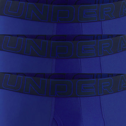 Under Armour mens Multi-pack Performance Tech Mesh Boxerjock Brief, 6" Inseam, All-day Comfort, Royal / Midnight Navy W/Royal, M