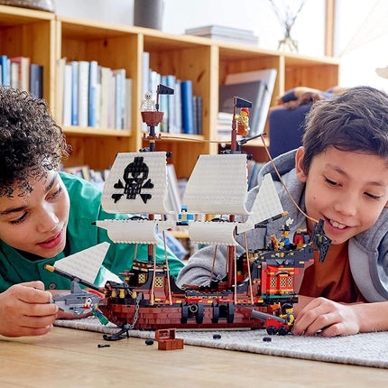 LEGO Creator 3in1 Pirate Ship 31109 Building Playset for Kids who Love Pirates and Model Ships, Makes a Great Gift for Children who Like Creative Play and Adventures, New 2020 (1,260 Pieces)