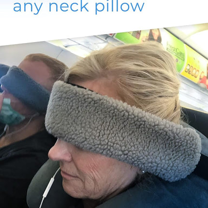 SeatSleeper The Travel Pillow Alternative That Stops Head Bobbing – Airplane Head Straps and Car Head Support Band Great on Travel Upright – Super Comfy Head & Neck Support – Small & Compact