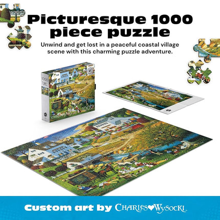 Buffalo Games - Silver Select - Charles Wysocki - Hound of The Baskervilles - 1000 Piece Jigsaw Puzzle for Adults Challenging Puzzle Perfect for Game Nights - 26.75 x 19.75