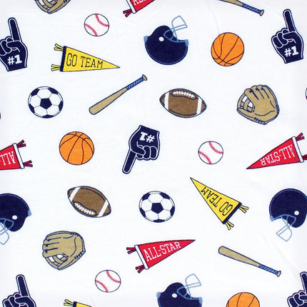 Hudson Baby Unisex Baby Changing Pad Cover, Sports Fan, One Size