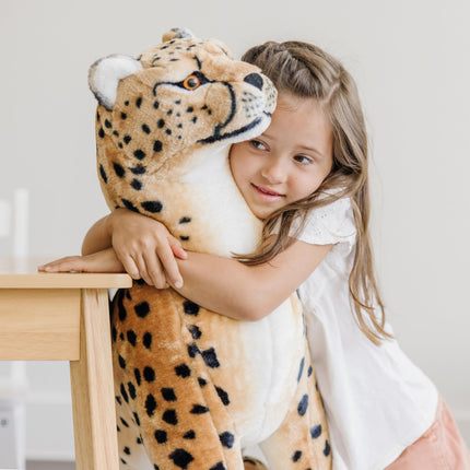 Melissa & Doug Giant Cheetah - Lifelike Stuffed Animal (over 4 feet long)