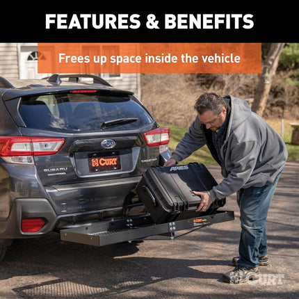 CURT 18110 Tray-Style Cargo Carrier