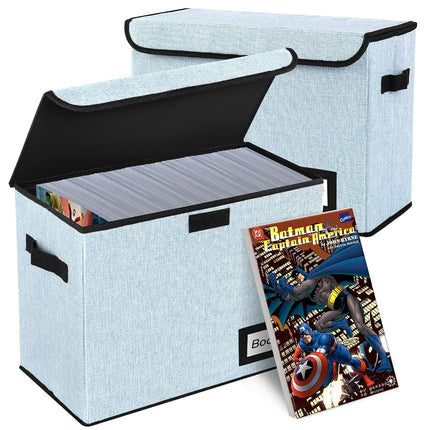 YNSZAS 2 Pack Comic Book Storage Box, Protector Or