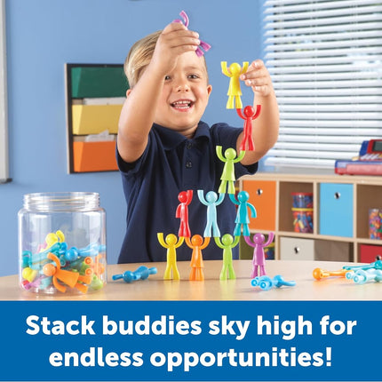 Learning Resources Buddy Builders, Fine Motor, Hand Eye Coordination Toy, 32 Pieces, Ages 2+
